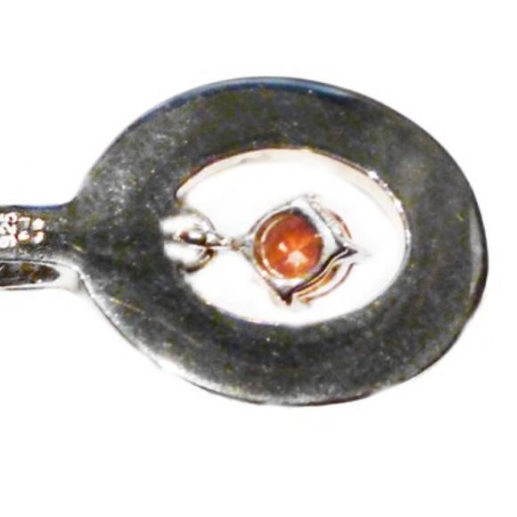 STERLING SILVER PINK SAPPHIRE PENDANT NECKLACE NEW - Picture 2 of 5